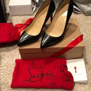 NWT Christian Louboutin Pigalle 85 Nappa shiny